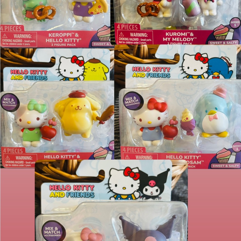 Hello Kitty And Friends Figure packs Series 1 Brand new//Hard to find